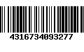 Código de Barras 4316734093277