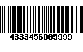 Código de Barras 4333456005999