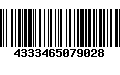 Código de Barras 4333465079028