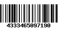 Código de Barras 4333465097190