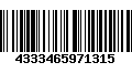 Código de Barras 4333465971315