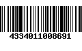 Código de Barras 4334011008691