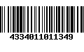 Código de Barras 4334011011349