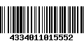 Código de Barras 4334011015552