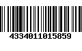 Código de Barras 4334011015859