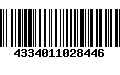 Código de Barras 4334011028446