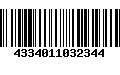 Código de Barras 4334011032344