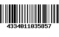 Código de Barras 4334011035857