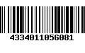 Código de Barras 4334011056081