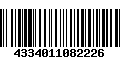 Código de Barras 4334011082226