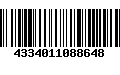 Código de Barras 4334011088648