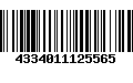 Código de Barras 4334011125565