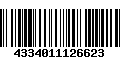 Código de Barras 4334011126623