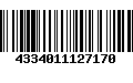 Código de Barras 4334011127170