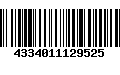 Código de Barras 4334011129525