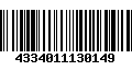 Código de Barras 4334011130149