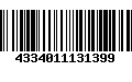 Código de Barras 4334011131399