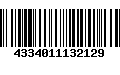 Código de Barras 4334011132129