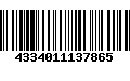 Código de Barras 4334011137865