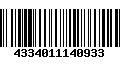 Código de Barras 4334011140933