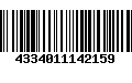 Código de Barras 4334011142159