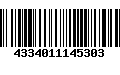 Código de Barras 4334011145303