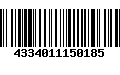 Código de Barras 4334011150185