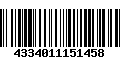 Código de Barras 4334011151458