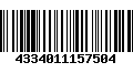 Código de Barras 4334011157504