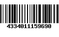 Código de Barras 4334011159690