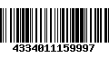 Código de Barras 4334011159997