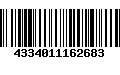 Código de Barras 4334011162683