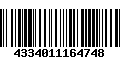 Código de Barras 4334011164748