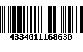 Código de Barras 4334011168630