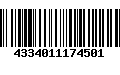 Código de Barras 4334011174501