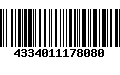 Código de Barras 4334011178080