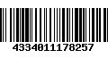 Código de Barras 4334011178257