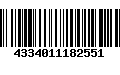 Código de Barras 4334011182551