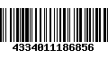 Código de Barras 4334011186856