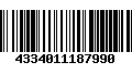 Código de Barras 4334011187990