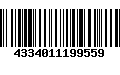 Código de Barras 4334011199559