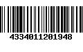 Código de Barras 4334011201948