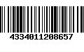 Código de Barras 4334011208657