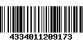 Código de Barras 4334011209173