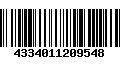 Código de Barras 4334011209548