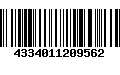 Código de Barras 4334011209562