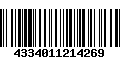 Código de Barras 4334011214269