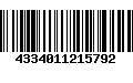 Código de Barras 4334011215792