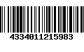 Código de Barras 4334011215983