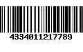 Código de Barras 4334011217789